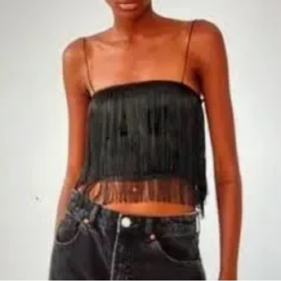 Zara fringe top size small - Picture 1 of 7